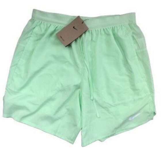 Nike Stride Men's Dri-FIT 7" 2-in-1 Running Shorts Vapor Green/Vapor Green/Vapor - Picture 1 of 7